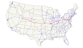 Map Us 40 Route information