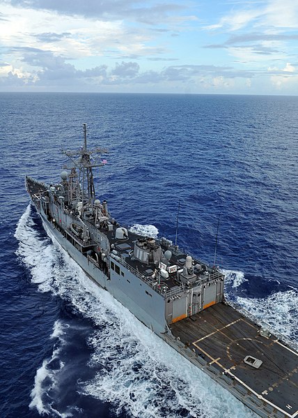 File:US Navy 080927-N-7981E-064 The Oliver Hazard Perry-class guided-missile frigate USS Curtz (FFG 38) is underway as part of the Abraham Lincoln Strike Group while transiting the Pacific Ocean.jpg