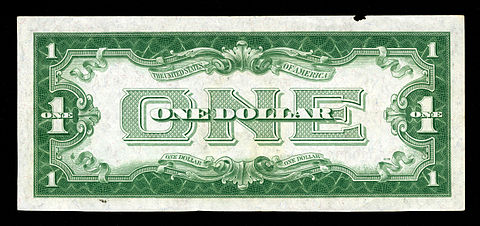 1928 $1 United States Note (Reverse)