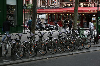 Vélib' de la rue Coquillière.
