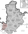 Lage der Verwaltungsgemeinschaft Mitwitz im Landkreis Kronach