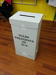 Volebná urna použitá pri voľbe