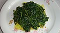 Boiled wild greens (assorted, including sowthistle)