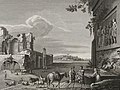 Vue de l'ancienne Rome, d'après Bartholomeus Breenbergh.