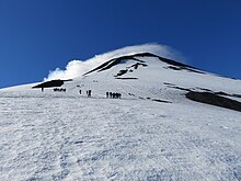Bergsteigergruppe auf dem Villarrica