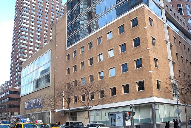 WABC-TV buildings at 147–155 Columbus Avenue and behind 157 Columbus Avenue