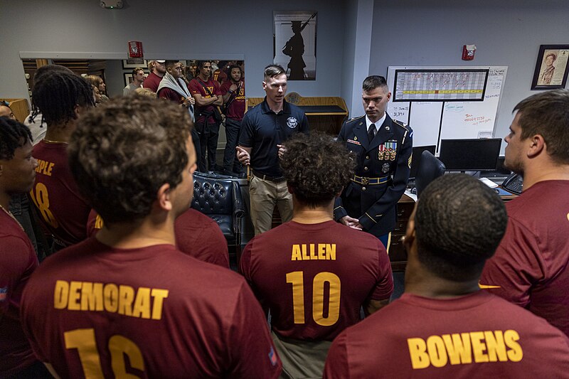 File:Washington Commanders football team tour Joint Base Myer-Henderson Hall, Virginia and The Tomb of the Unknown Soldier in Arlington National Cemetery on June 27, 2023 03.jpg