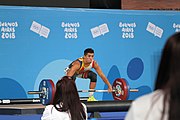 Deutsch: Gewichtheben bei den Olympischen Jugendspielen 2018; Tag 2, 10. Oktober 2018; Jungen 62 kg English: Weightlifting at the 2018 Summer Youth Olympics at 8 October 2018 – Boys' 62 kg