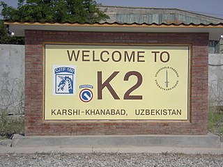 <span class="mw-page-title-main">Karshi-Khanabad Air Base</span> Military airbase of the Uzbek Air Force