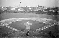 Game action in the 1906 Series in Chicago (the only all-Chicago World Series to date)
