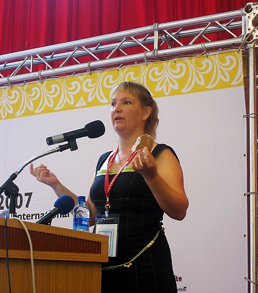 File:Wikimania2007 Florence with stroopwafel.jpg