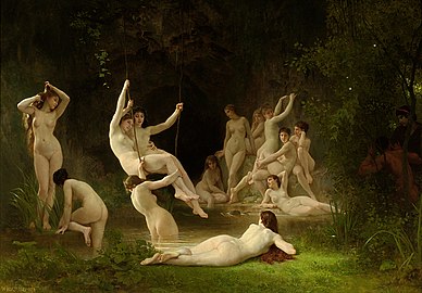 As Ninfas de William-Adolphe Bouguereau