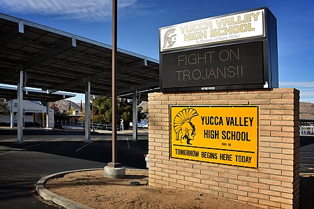 Yucca Valley High School Sign 2017