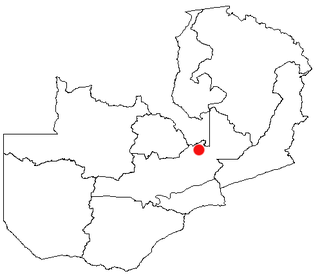Location of Mkushi in Zambia