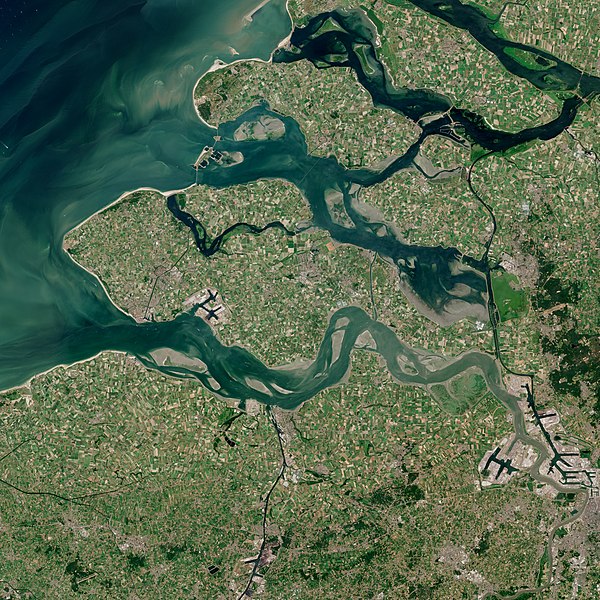 Satellite image of Zeeland