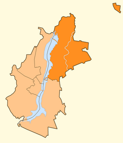 Zheleznodorozhny district on the map
