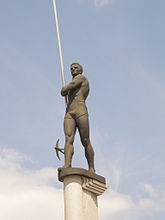ドネツィクに建つブブカの像