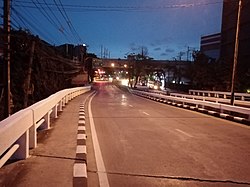 A bridge over Khlong Prem Prachakon beside Wat Samian Nari at daybreak, Lat Yao