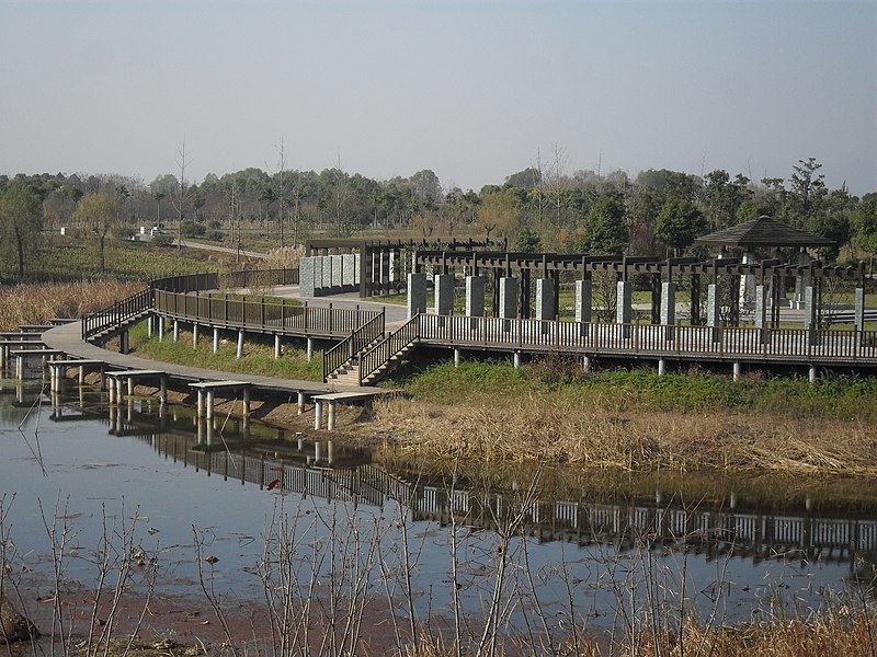 File:南京大胜关铁路桥桥下公园 - panoramio.jpg