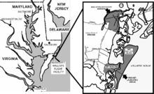 WFF Main Base, Mainland Site und Island Launch Site