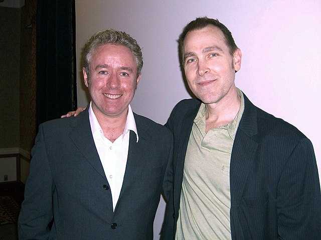 Millar and the Wanted co-creator, artist J. G. Jones at the Big Apple Convention, 2 October 2010