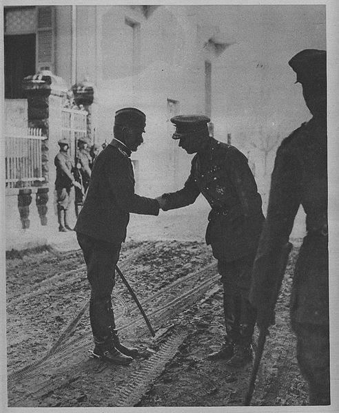 Field Marshal Mišić and British general George Milne.