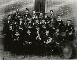 The Christian Brothers Band c1890 under the direction of W.W. Saxby, Jr. 1890c Christian Brothers Band.jpg