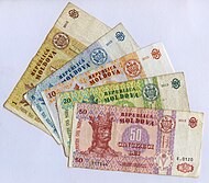 moldavské bankovky