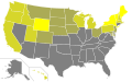 Percent of farm acreage in each state which is organic