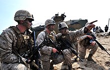 Republic of Korea Marines and U.S. Marines during an amphibious warfare exercise in 2014 2014.3.31. hanmihaebyeongdae yeonhabsangryughunryeon(ssangryonghunryeon) March. 31st. 2014. ROK-US Marine Combined Amphibious Exercise (SSang Yong) (13557174325).jpg