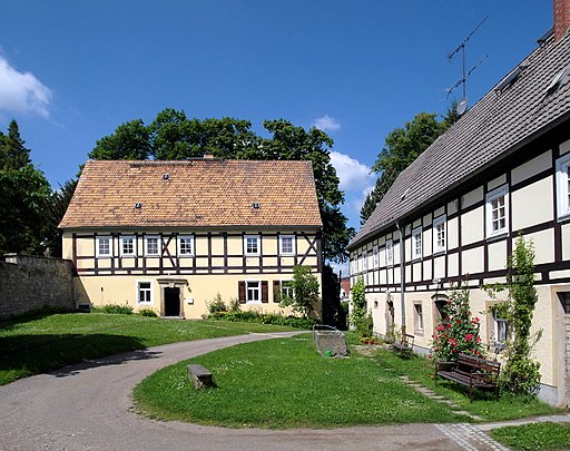 20140531105DR Fördergersdorf (Tharandt) Dorfkirche Pfarrhaus Pfarrgut