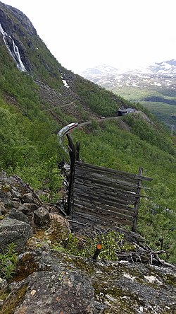 Rallarveien i Norddalen, Ofotbanen, Nordland.