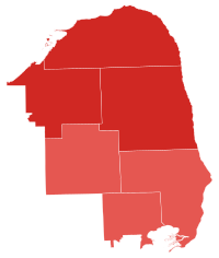 2020 MI-10 Election by County.svg