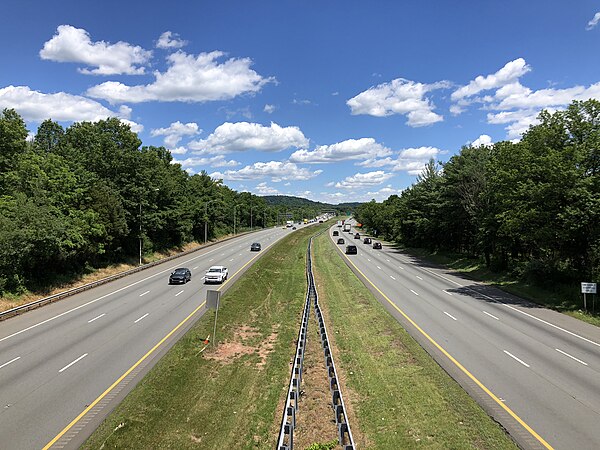 Interstate 78 eastbound in Bedminster