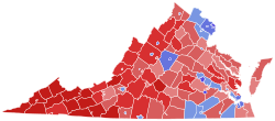 2021 Virginia gubernatorial election results map by county.svg