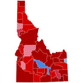 2022 United States House of Representatives Elections in Idaho by county.svg