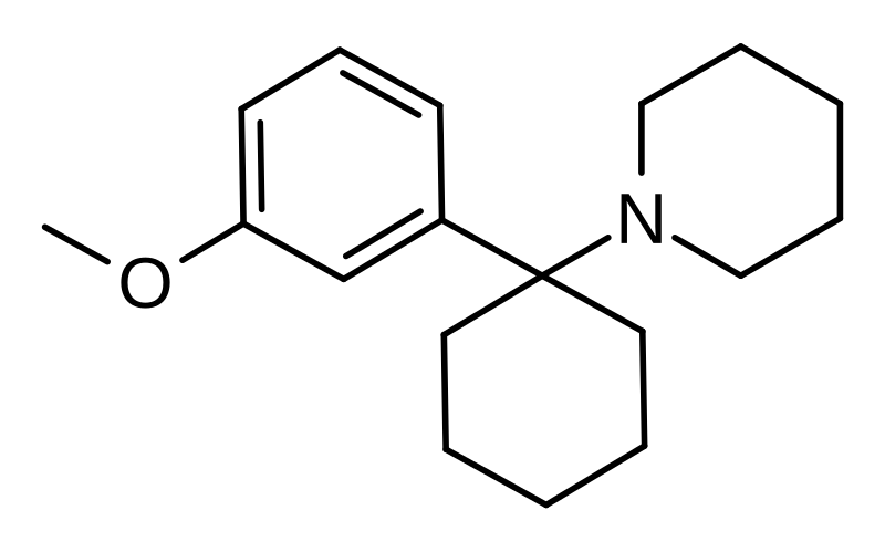 https://upload.wikimedia.org/wikipedia/commons/thumb/8/82/3-MeO-PCP_structure.svg/800px-3-MeO-PCP_structure.svg.png