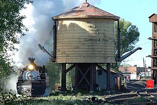 <span class="mw-page-title-main">Water stop</span> Place along a steam railroad