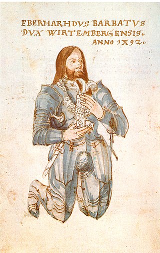 <span class="mw-page-title-main">Eberhard I, Duke of Württemberg</span> Count of Württemberg