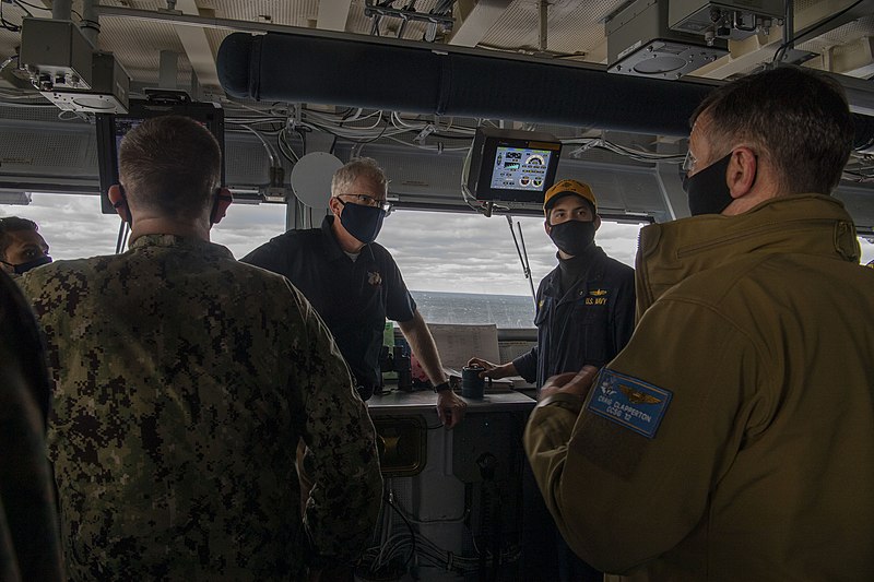 File:Acting Defense Secretary visits Sailors aboard aircraft carrier (50624871582).jpg