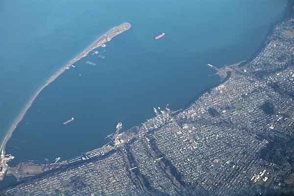 Aerial view of Port Angeles