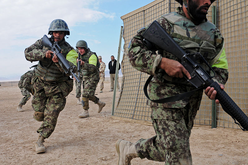 File:Afghan National Army NCOs demonstrate violence-of-action while clearing a compound DVIDS508604.jpg