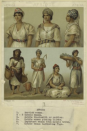 Costume Traditionnel Algérien: Histoire, Costume féminin citadin, Costume féminin rural