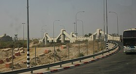 L'actuel pont Allenby côté israélien en 2006.