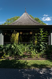 American art & carousel gallery building, Heritage Museum and Gardens, Sandwich, Massachusetts, US