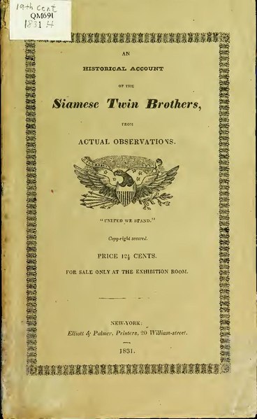 File:An historical account of the Siamese twin brothers, from actual observations (IA 39002086348621.med.yale.edu).pdf