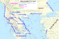 Anachronistic map of Paeonia's location