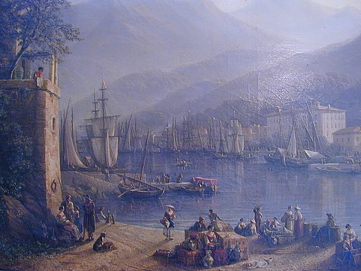 Haven van Nice in de 18e eeuw