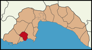 Localização de Finike na província de Antália