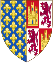 Arms of Louis of Spain, wnuk Ferdynanda z La Cerda, Infante of Castile.svg